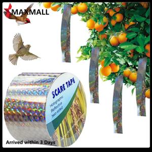 【New Arrival】 เทปกันนกสะท้อนแสง 2.4ซม. x 50ม. สำหรับสวนและลานบ้าน ป้องกันนกและแมลงด้วยเทคนิคสะท้อนแสงแบบสองด้าน
