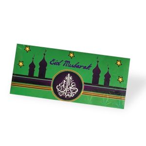 6pcs Ramadan Packet Raya Envelope decorations Kids gift items Eid Mubarak Angpao New Sampul Duit Raya Festival Hari Raya Upscale Packets gifts Green Envelope