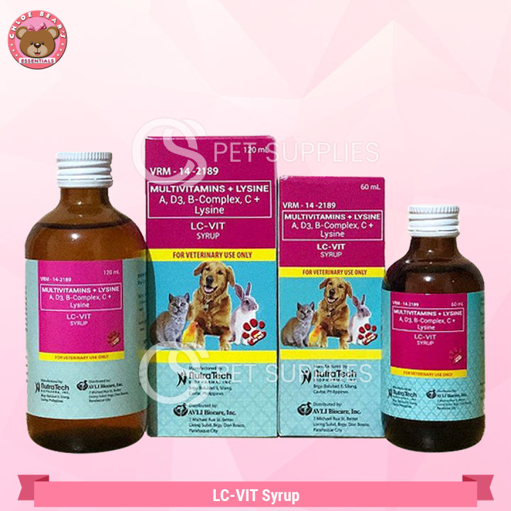 CHLOE-LC-VIT Syrup (Multivitamins + Lysine) – Vitamin A, D3, B-Complex ...