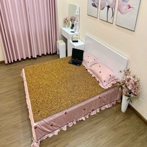 Chiếu Hạt Gỗ Pơ Mu Cao Cấp  - Chiếu Gỗ Mian ( Video hình thật )