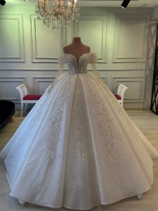 Aline Wedding dress wedding gown Arabic wedding dress Luxury wedding dress Luxury Bridal gown Princess bridal dress