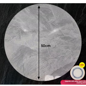 ODOROKU 50cm-160cm Sintered Stone 360° Rotating Lazy Susan Turntable Italian Stone Plate Dining Room Table White Marble Black Gold Grey Lazy Susan Turntable Rotating Serving Plate Dinning Table Organizer for Dining Table Kitchen Countertop Cabinet