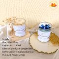 Lilin Aromaterapi Scented Candle (Box + Lilin) LILIN AROMATHERAPY /SCENTED CANDLE SOY WAX WITH DRIED FLOWER hampers natal hampers ulang tahunhamper perpisahan kado natal kado ulangtahun kado perpisahan kado graduation. 