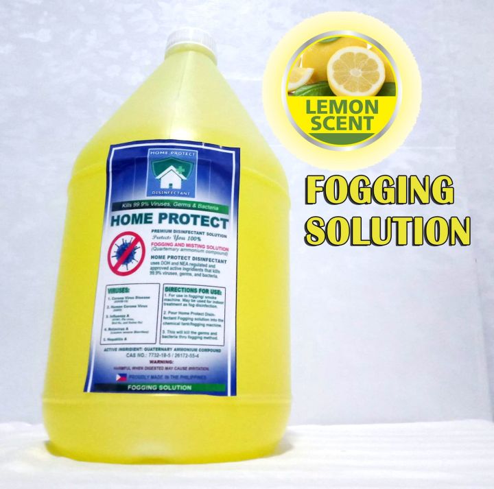 BAC TO ZERO Fogging Solution Refreshing Lemon scent 1Gallon nano Mist