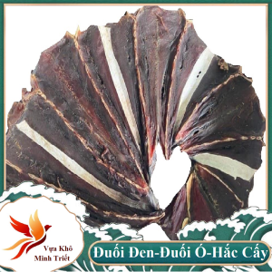 KHÔ CÁ ĐUỐI ĐEN CHÌ DAO ( CHÌA GIAO) 500gr Khô Cá Đuối Lạc ĐEN Loại 1 Đặc Sản Minh Triết không tẩm gia vị- Vựa Khô Minh Triết