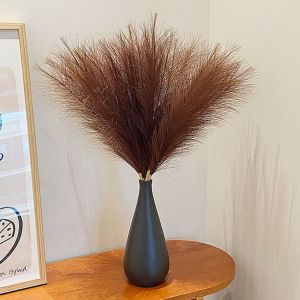 MAOMEI HOUSE 20Pcs Cao 50cm/22 inch Cỏ Pampas nhân tạo Kết cấu mềm mại Cỏ giả mềm mại Cây lau giả Trang trí theo phong cách Boho Nhiều màu sắc Bó hoa cỏ Pampas Trang trí đám cưới