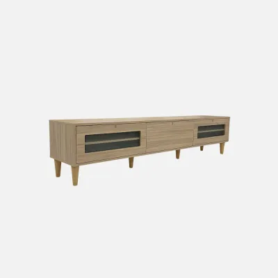 [SIAP PASANG] Como Home 7ft TV Cabinet with Storage | Rak TV | Up to 85-Inch TV | Japandi Style
