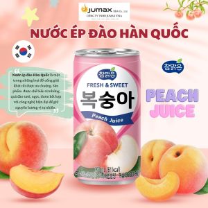 [Hàn Quốc] Nước ép Trái cây đóng lon nhập khẩu đủ vị Đào Lê Hàn Táo Chocolate Nha Đam - Lon 175Ml ẢNH THẬT CUỐI