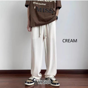 MKshop korean straight cut pants men casual sports pants ice slik drawstring pants seluar slack lelaki bertali [K15]