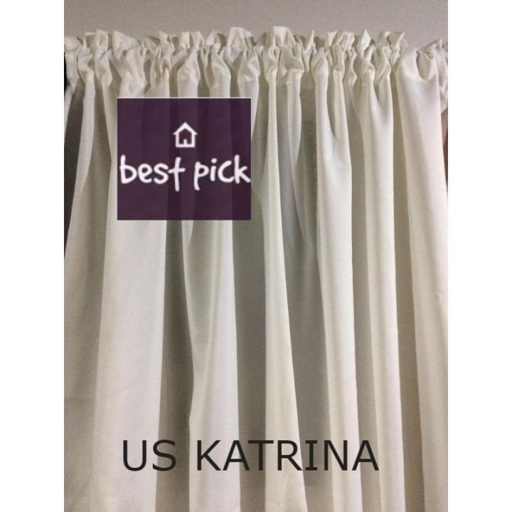 Lababo Ph NON RING Katrina Curtain/Semi-Blackout/US Katrina /Lababo,6ft,7ft ...