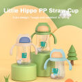 Dr.isla water bottle for baby 300ML sippy cup for baby with handle BPA Free safety buckle baby water bottle training carrier for baby WBP31. 