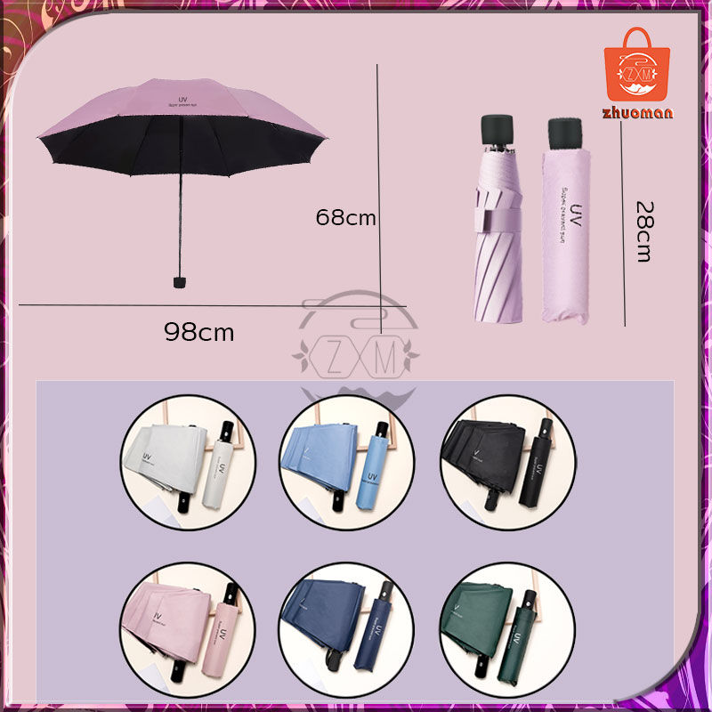 ร่มพับ ร่ม ร่มกัน UV ร่มกันฝน Umbrella ร่มกันแดด ร่มกันยูวี ร่มพับได้ ร่มแคปซูล ร่มแฟชั่น พกพาง่าย ร่มพกพา EVAกันแดด กันฝน กันแสง ต้านลมได้ดี