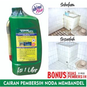 Topron Clean Power Original 100% Pembersih Kerak Kamar Mandi  Lantai Gratis Kuas Cantik - Bisa COD