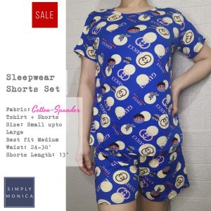 SimplyMonica Terno Shorts SleepWear (One Size Small-to-Large)