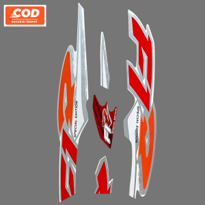 Striping Stiker yamaha f1zr fiz r f1 zr 1996 putih merah oren silver stiker list body
