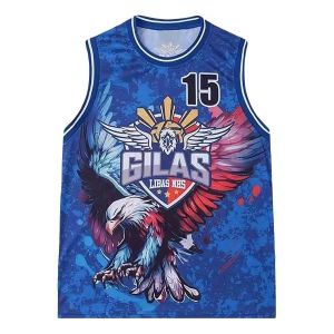Jeans Fritz Dodgers #8 Basketball Jersey 3D Printed Blue Swirl & Forest Graphic Sleeveless Vest Sports & Streetwear Tank Top