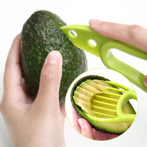 3 In 1 Avocado Slicer Shea Corer Butter Fruit Peeler Cutter Pulp Separator Plastic Knife Kitchen Vegetable Tools