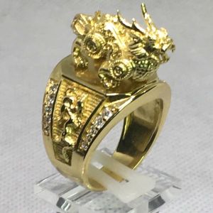 Trang sức T.H nhẫn nam kỳ lân thiết kế độc đáo chất liệu Đồng hợp kim cao cấp bền màu.