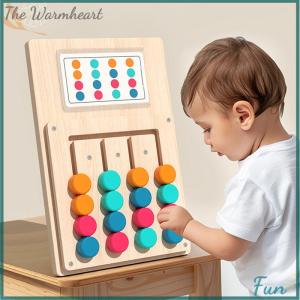 【The Warmheart】 Color Matching Puzzle Toys Montessori Brain Teasers Game For Kids Age 3 4 5 6 7 Years Old Road Trip Toys For Boys Girls