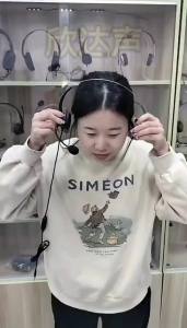 Noise Cancelling Over-Ear Headset for Customer Service Office Gaming Telemarketing Computer E-Sports Style