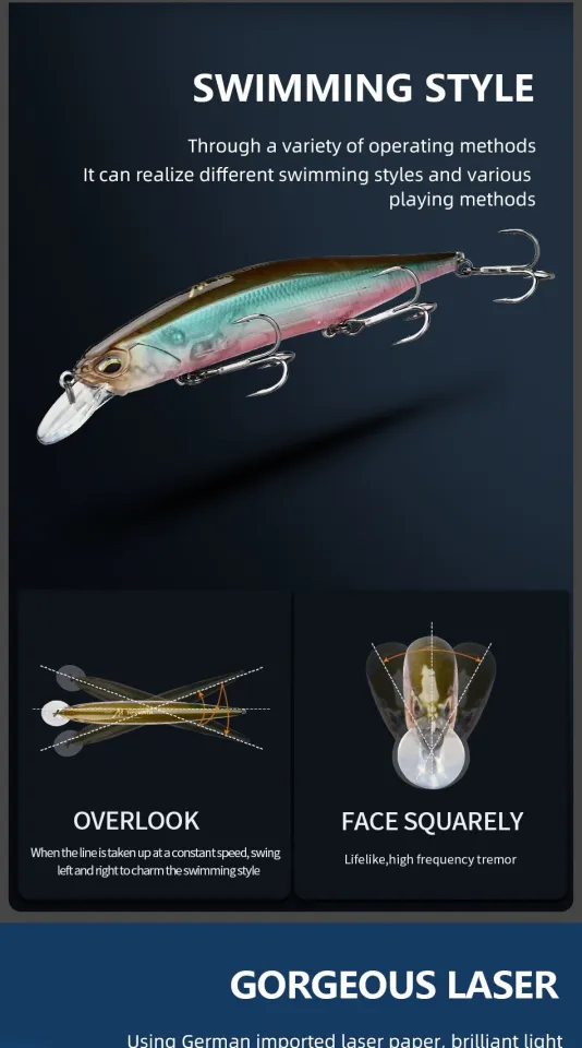 MEREDITH REALIS Jerkbait Wobbler 110mm 17g SP Fishing Lures Hard