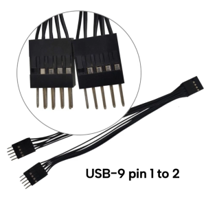USB 9Pin Female to Dual9Pin Male Adapter Extension Cable Optimizes Signal Transmission and Device Protections