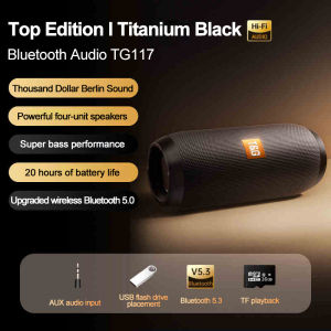 Minsine T&G TG-117 Portable Stereo Surround Type-C Bluetooth Speaker with 1200mAh High Endurance Battery