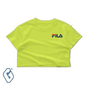 kaos crop top oversize olahraga wanita / crop tee oversize logo sports gym