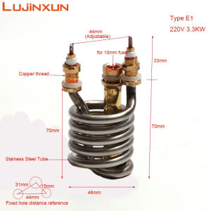 LUJINXUN Electric Faucet Heating Element 220V 3000W 3300W Instant Hot Water Heater Parts of Stainless Steel Heating