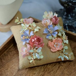 Romantic Sweet Multi Color Brides Barrettes Head Wear Tiaras Hairbands Wedding Hair Accessory Evening Headdress