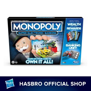Monopoly Super Electronic Banking Board Game Electronic Banking Unit Choose Your Rewards for Ages 8 and Up Monopoly Europe - Lazada