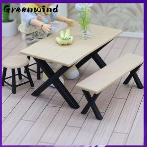 【Greenwind】 บ้านตุ๊กตาโต๊ะจิ๋ว1ชุดเก้าอี้1:12ตั้งแคมป์กลางแจ้งโมเดลตกแต่งบ้านตุ๊กตา