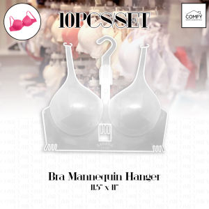 (10PCS/SET) Transparent 11.5" Bra Mannequin Hanger SAHARA Underwear Hanger (COD)
