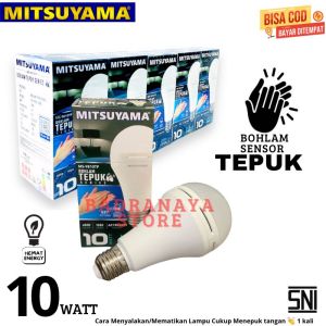 Lampu Bohlam LED Sensor Suara Tepuk 10 Watt MS-9810TP Cahaya Putih Super Terang