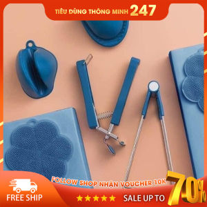 Bộ dụng cụ 6 món gắp đồ nóng chuyên dụng tiện lợi nhà bếp ( giao mầu ngẫu nhiên)