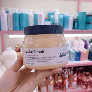 Dầu hấp kem bơ phục hồi tóc hư tổn Loreal absolut Repair 500ml
