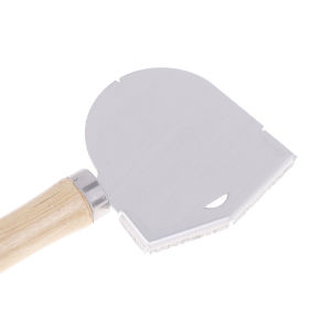 Professional Wax Spade Shovel Dental Heating Tool Stainless Steel Denture Molding Wood Handle
