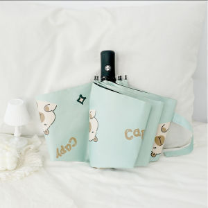 Capybara Automatic Umbrella UV Fashion Foldable Umbrella Windproof Anti UV Sunscreen Folding Sun Umbrella