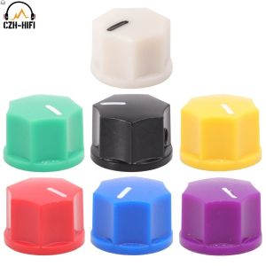 MINIFELE 262 4Pcs 6.35mm 1/4 Inch Shaft Hole Pointer Control Knob ABS Plastic 15x10.5mm Guitar Effect Pedal Knob Side Set Screw Potentiometer Knob for Guitar Amp Effect Pedal