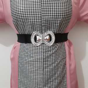 belt wanita elastis ikat pinggang korea karet melar strecht gesper wanita fashion korea