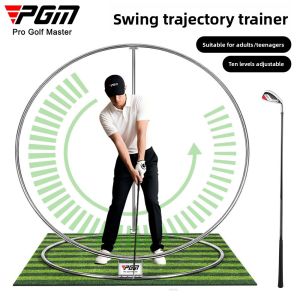 PGM HL016 Golf Swing Plane Trajectory Trainer with Adjustable Angle Coach Recommended Practice Tool for Adults/Teenagers