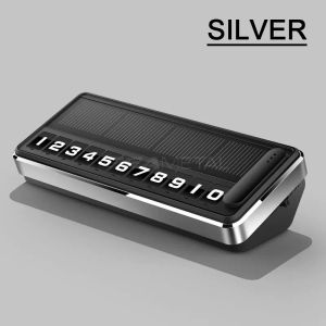 SEAMETAL Car Luminous Digital Number Plate Solar Powered Creative Number Moving License Temporary Plates