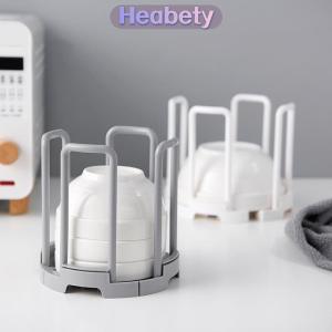 Heabety Giá đựng bát gắn bàn kéo rút được dụng cụ xếp đồ nhà bếp kệ nhựa để ráo nước cốc tủ đựng chén đĩa giá treo bảo quản đĩa