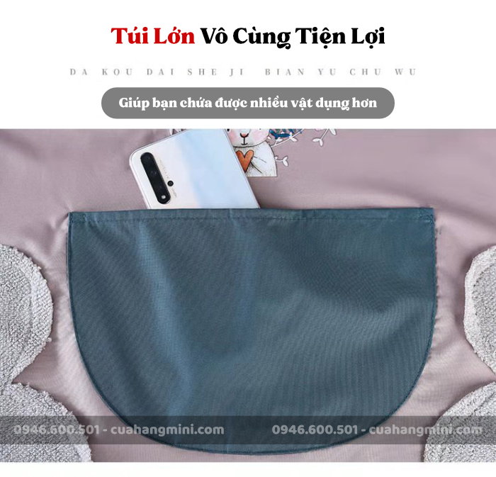 Tạp Dề Nấu Ăn Hình Chú Thỏ Hoa