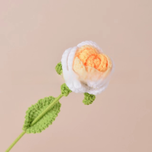 Finished knitted wool hand-knitted roses creative knitted roses Valentines Day rose bouquet immortal flowers creative birthday gift