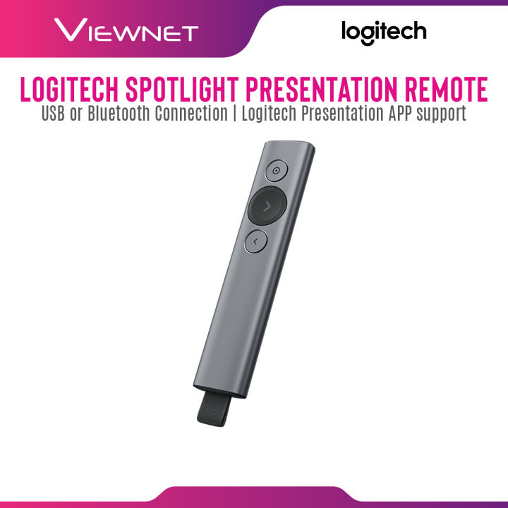Logitech Spotlight Presentation Remote Pointer with Dual Connectivity