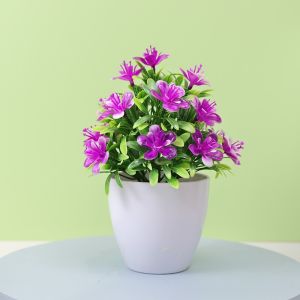 FSPT59 Pot Tanaman Hias Bunga Melati Plastik Pot Bonsai Artificial Flower Decoration
