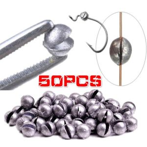 RANDOMLY7 0.5-2.1g Round Split Lure Lead  Split Lead Shot Dispenser Tackle Tools Fishing Tackle Fishing Weight