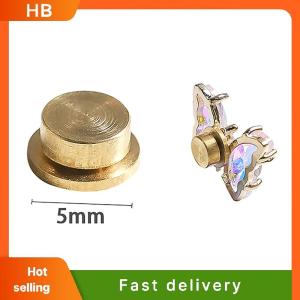 HB 5pcs Manicure rotating jewelry accessories universal rotating bearings rotatable transfer bead nail decoration