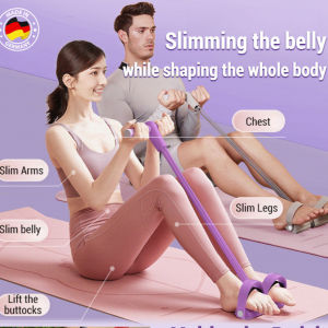 Multi-Color Pedal Resistance Band/Leg Stretch Yoga Puller/Abdominal Exercise Elastic Rope/Portable Fitness Equipment